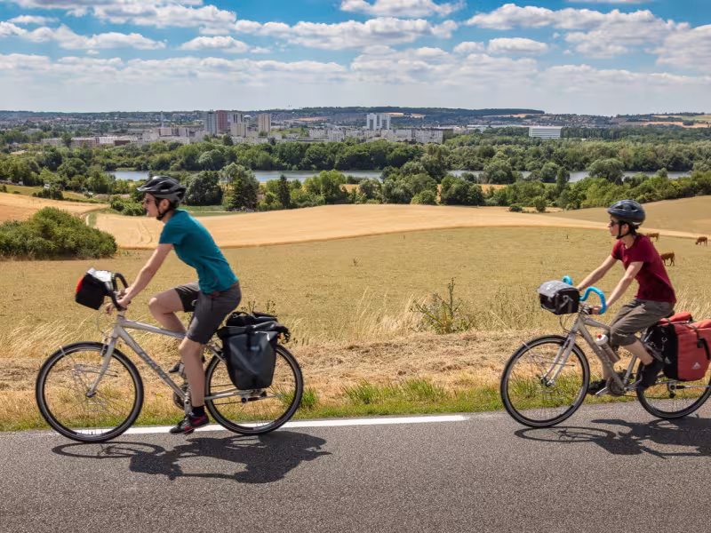 Sur la route de la Seine à Vélo à Follainville