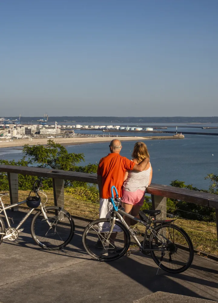 Point de vue sur Le Havre depuis les jardins suspendus