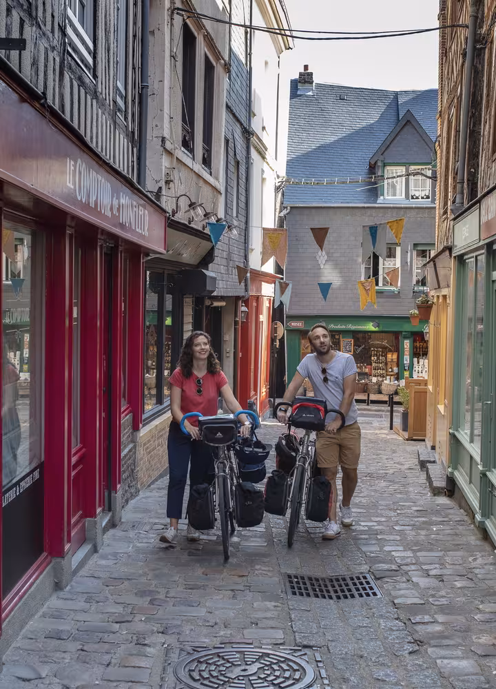 Ruelles colorées à Honfleur