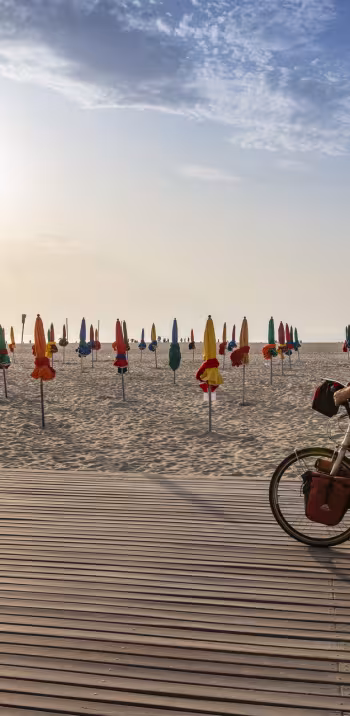 Arrivée de la Seine à Vélo à Deauville