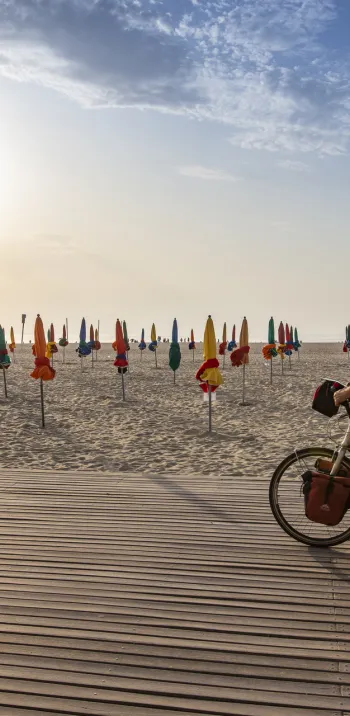 Arrivée de la Seine à Vélo à Deauville
