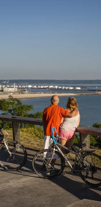Point de vue sur Le Havre depuis les jardins suspendus