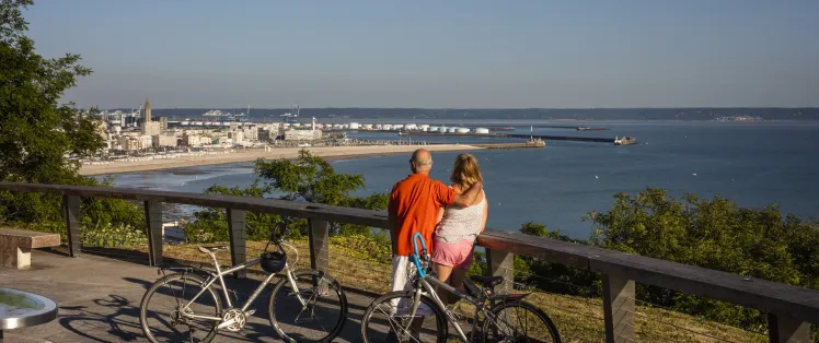 Point de vue sur Le Havre depuis les jardins suspendus