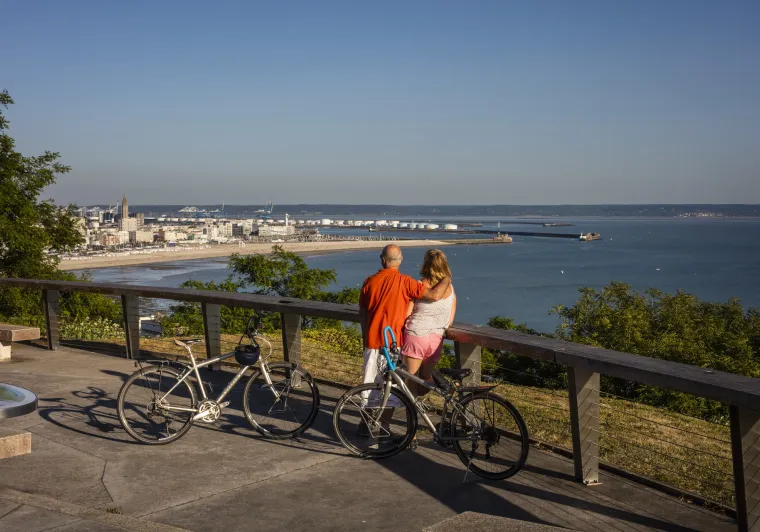 Point de vue sur Le Havre depuis les jardins suspendus