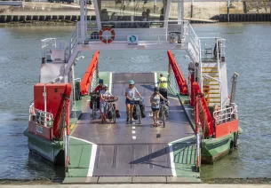 The little Seine ferries, or bacs, between Rouen and Le Havre